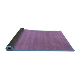 Sideview of Abstract Blue Contemporary Rug, con102blu