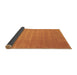 Sideview of Abstract Brown Contemporary Rug, con102brn