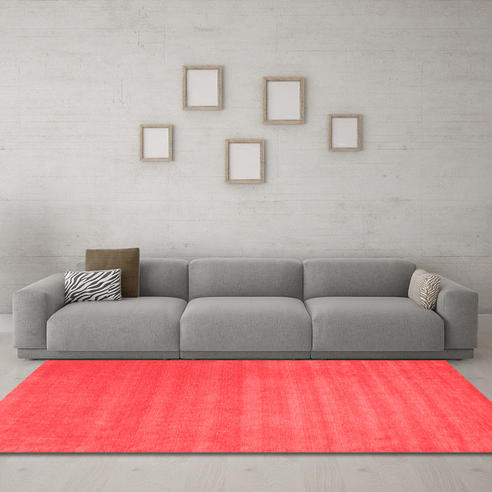 Contemporary Red Washable Rugs