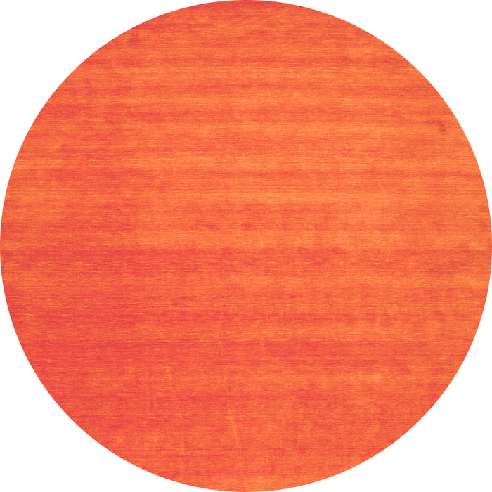 Square Abstract Orange Contemporary Rug, con102org