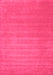Machine Washable Abstract Pink Contemporary Rug, wshcon102pnk
