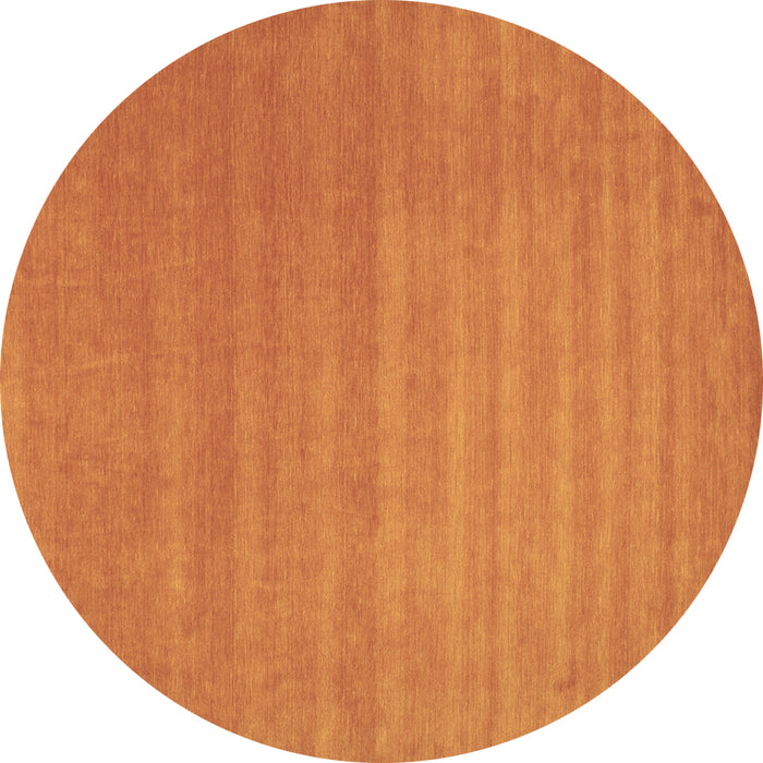 Round Abstract Brown Contemporary Rug, con102brn