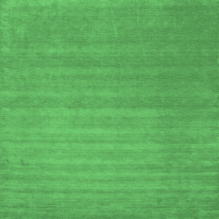 Square Machine Washable Abstract Emerald Green Contemporary Area Rugs, wshcon102emgrn