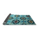 Sideview of Southwestern Light Blue Country Rug, con1030lblu