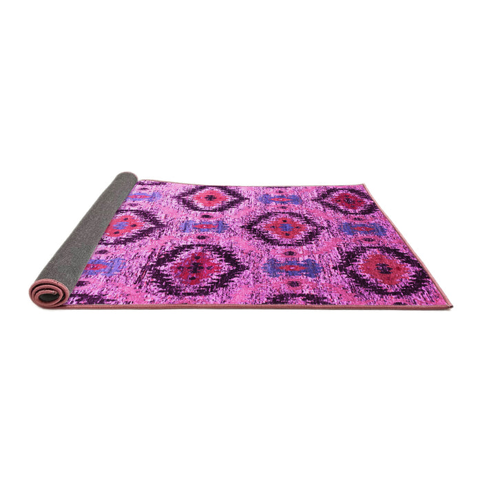 Sideview of Southwestern Pink Country Rug, con1030pnk
