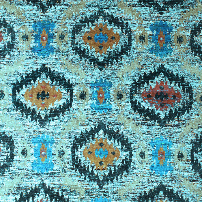 Southwestern Light Blue Country Rug, con1030lblu