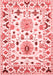 Abstract Red Contemporary Area Rugs