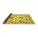 Sideview of Abstract Yellow Contemporary Rug, con1031yw