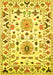 Machine Washable Abstract Yellow Contemporary Rug, wshcon1031yw
