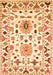 Abstract Orange Contemporary Rug, con1031org