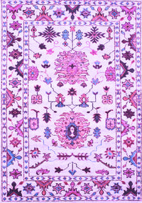 Abstract Purple Contemporary Rug, con1031pur