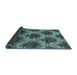 Thickness of Contemporary Green Modern Rug, con1032