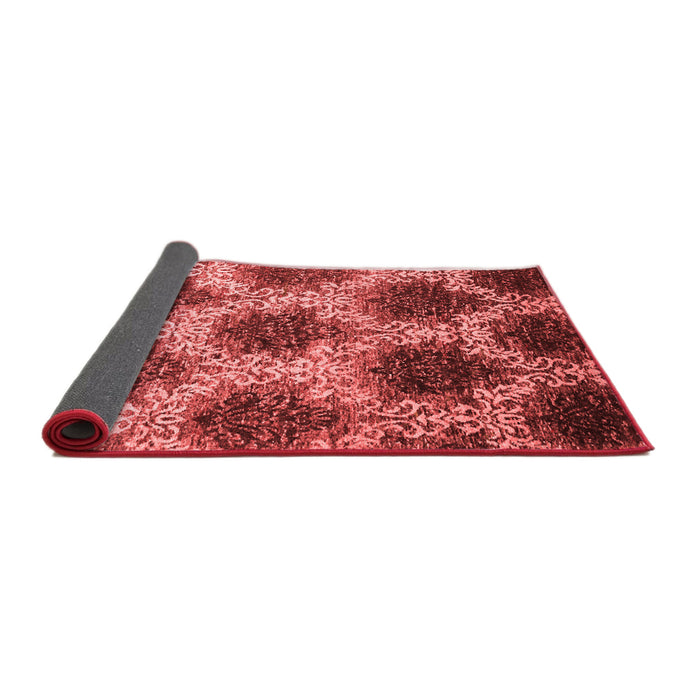 Abstract Red Contemporary Area Rugs