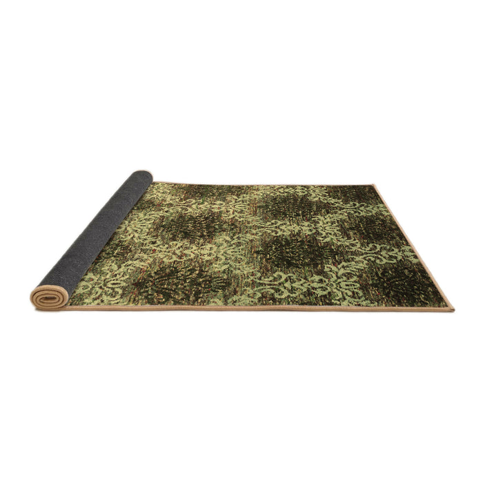 Sideview of Abstract Brown Contemporary Rug, con1032brn