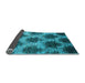 Sideview of Abstract Light Blue Contemporary Rug, con1032lblu