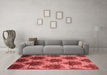 Contemporary Red Washable Rugs