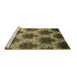 Sideview of Machine Washable Abstract Brown Contemporary Rug, wshcon1032brn