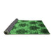 Sideview of Abstract Emerald Green Contemporary Rug, con1032emgrn