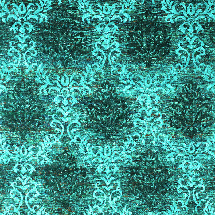 Abstract Turquoise Contemporary Rug, con1032turq