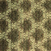 Square Abstract Brown Contemporary Rug, con1032brn