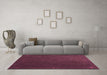 Machine Washable Abstract Pink Contemporary Rug in a Living Room, wshcon1033pnk
