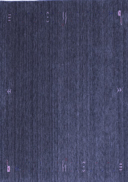 Abstract Blue Contemporary Rug, con1033blu