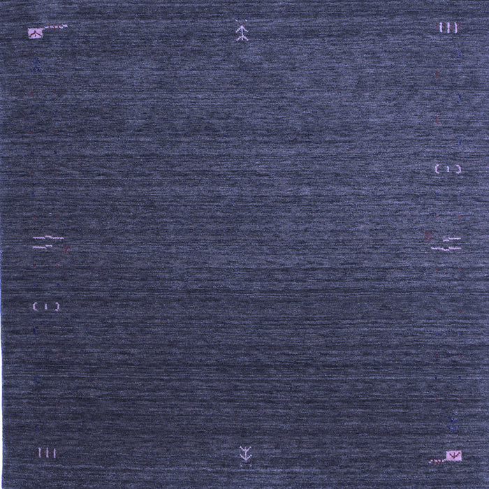 Square Machine Washable Abstract Blue Contemporary Rug, wshcon1033blu