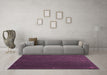 Machine Washable Abstract Purple Contemporary Area Rugs in a Living Room, wshcon1033pur