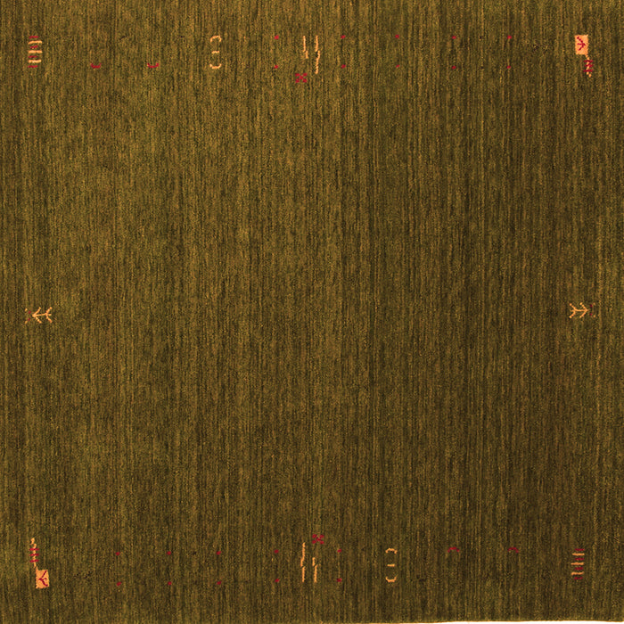 Serging Thickness of Abstract Orange Contemporary Rug, con1033org