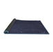 Sideview of Abstract Blue Contemporary Rug, con1033blu