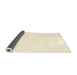 Thickness of Contemporary Peach Beige Solid Rug, con1034