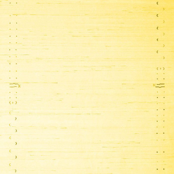 Machine Washable Solid Yellow Modern Rug, wshcon1034yw