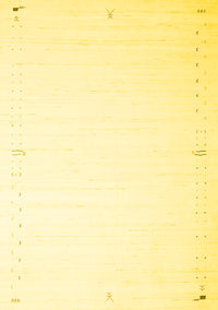 Solid Yellow Modern Rug, con1034yw