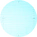 Round Solid Light Blue Modern Rug, con1034lblu