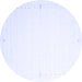 Round Solid Blue Modern Rug, con1034blu