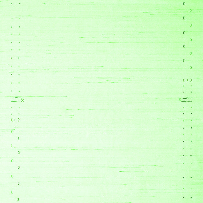 Serging Thickness of Machine Washable Solid Green Modern Area Rugs, wshcon1034grn
