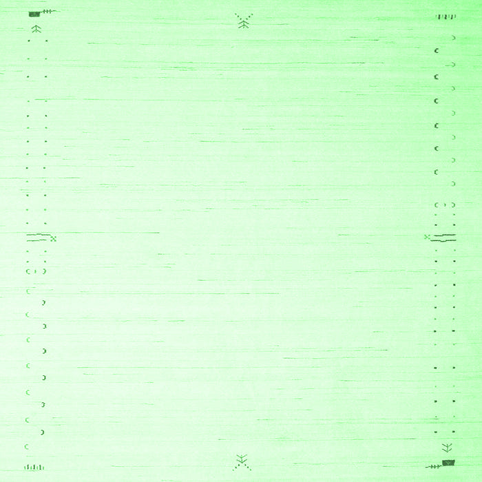 Square Solid Emerald Green Modern Rug, con1034emgrn