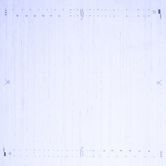 Square Machine Washable Solid Blue Modern Rug, wshcon1034blu