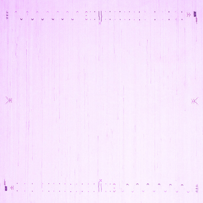 Square Solid Purple Modern Rug, con1034pur