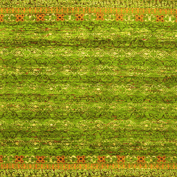 Machine Washable Abstract Yellow Contemporary Rug, wshcon1035yw