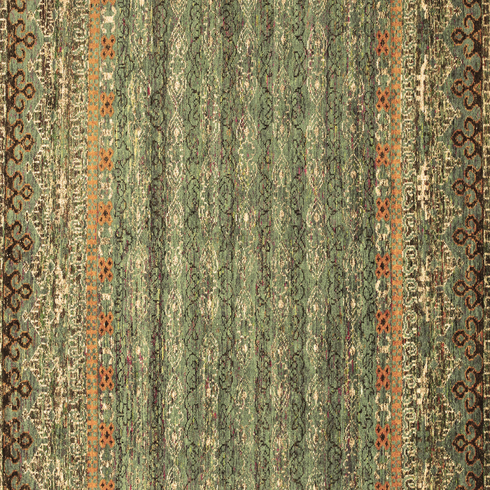 Square Abstract Brown Contemporary Rug, con1035brn