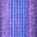Square Machine Washable Abstract Purple Contemporary Area Rugs, wshcon1035pur