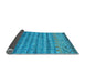 Sideview of Abstract Light Blue Contemporary Rug, con1035lblu