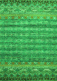 Abstract Green Contemporary Rug, con1035grn