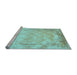 Sideview of Machine Washable Abstract Light Blue Contemporary Rug, wshcon1036lblu