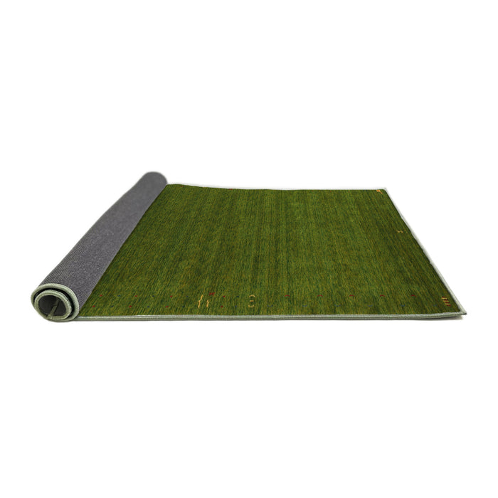 Thickness of Contemporary Army Green Modern Rug, con1037