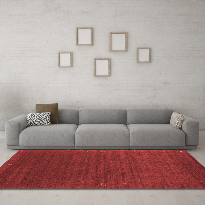 Contemporary Red Washable Rugs