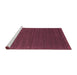 Sideview of Machine Washable Abstract Pink Contemporary Rug, wshcon1037pnk
