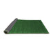 Sideview of Abstract Emerald Green Contemporary Rug, con1037emgrn