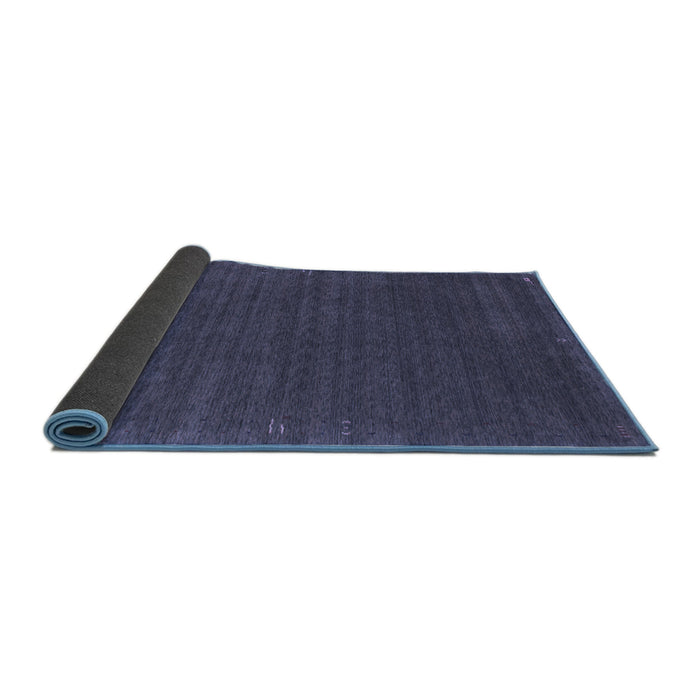 Sideview of Abstract Blue Contemporary Rug, con1037blu